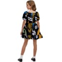 Pattern Design Seamless Texture Kids  Short Sleeve Dolly Dress View4