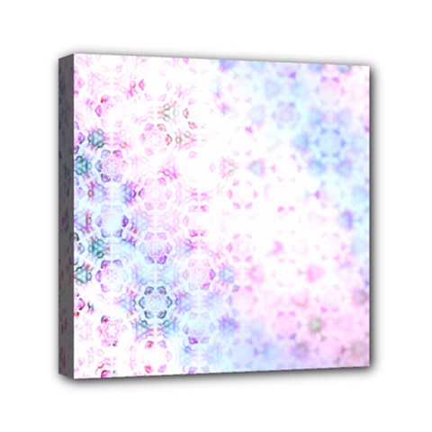 Digital Art Artwork Abstract Pink Purple Mini Canvas 6  X 6  (stretched) by Dutashop