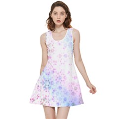 Digital Art Artwork Abstract Pink Purple Inside Out Reversible Sleeveless Dress by Dutashop