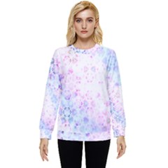 Digital Art Artwork Abstract Pink Purple Hidden Pocket Sweatshirt by Dutashop