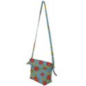 Mid Century Retro Floral 1970s 1960s Pattern 78 Folding Shoulder Bag View2