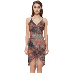 Abstraction 22 Wrap Frill Dress by bestdesignintheworld