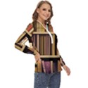 Books Bookshelves Office Fantasy Background Artwork Book Cover Apothecary Book Nook Literature Libra Zip Up Long Sleeve Blouse View3