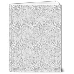 Light Grey Snake 6  X 8  Hardcover Notebook by DinkovaArt