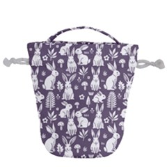 Easter Bunny Pattern Drawstring Bucket Bag by Valentinaart