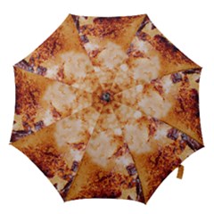 Burnt Paper Texture Print Design Hook Handle Umbrellas (small) by dflcprintsclothing