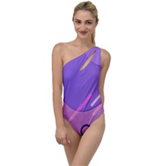 Colorful Labstract Wallpaper Theme To One Side Swimsuit by Anend