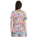 Ice Cream Donut Sweets Candie V-Neck Flutter Sleeve Top View2