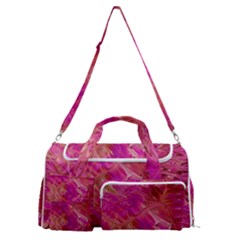 Tondo Sports Gym Duffle Bag With Shoe Compartment by kaleidomarblingart