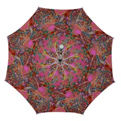 Collage  Automatic Folding Umbrella With Case (medium) by kaleidomarblingart