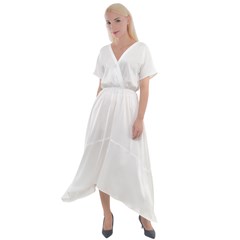 Cross Front Sharkbite Hem Maxi Dress Icon