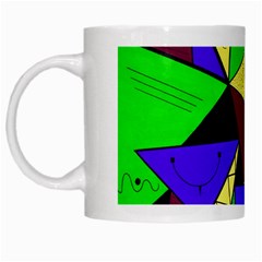 Modern White Coffee Mug by Siebenhuehner