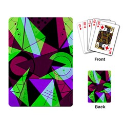 Modern Art Playing Cards Single Design by Siebenhuehner