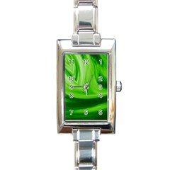 Wave Rectangular Italian Charm Watch by Siebenhuehner