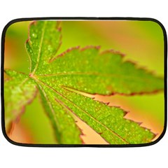 Leaf Mini Fleece Blanket (two Sided) by Siebenhuehner