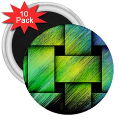 Modern Art 3  Button Magnet (10 Pack) by Siebenhuehner