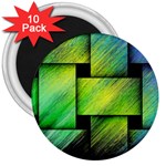 Modern Art 3  Button Magnet (10 pack) Front