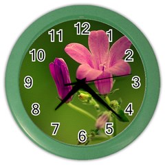 Campanula Close Up Wall Clock (color) by Siebenhuehner