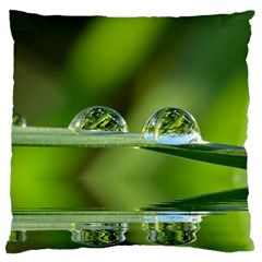 Waterdrops Large Cushion Case (single Sided)  by Siebenhuehner