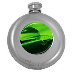 Green Drop Hip Flask (round) by Siebenhuehner