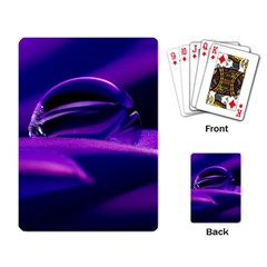 Waterdrop Playing Cards Single Design by Siebenhuehner