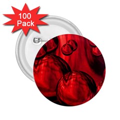 Red Bubbles 2 25  Button (100 Pack) by Siebenhuehner