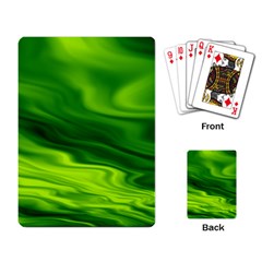 Green Playing Cards Single Design by Siebenhuehner
