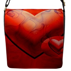Love Flap Closure Messenger Bag (small) by Siebenhuehner