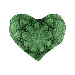 Spirograph 16  Premium Heart Shape Cushion  by Siebenhuehner