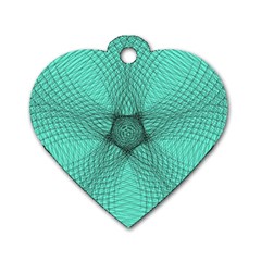 Spirograph Dog Tag Heart (two Sided) by Siebenhuehner