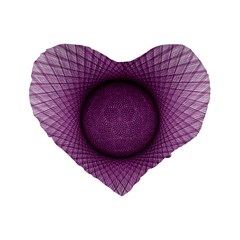 Spirograph 16  Premium Heart Shape Cushion  by Siebenhuehner