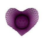 Spirograph 16  Premium Heart Shape Cushion  Back