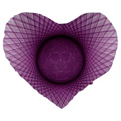 Spirograph 19  Premium Heart Shape Cushion by Siebenhuehner