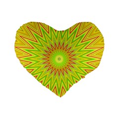 Mandala 16  Premium Heart Shape Cushion  by Siebenhuehner