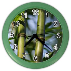 Bamboo Wall Clock (color) by Siebenhuehner