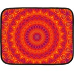 Mandala Mini Fleece Blanket (Two Sided) 35 x27  Blanket Front