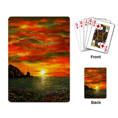Alyssa s Sunset By Ave Hurley Artrevu - Playing Cards Single Design by ArtRave2
