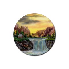 Brentons Waterfall - Ave Hurley - Artrave - Drink Coasters 4 Pack (round) by ArtRave2