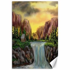 Brentons Waterfall - Ave Hurley - Artrave - Canvas 12  X 18  (unframed) by ArtRave2