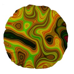 Abstract 18  Premium Round Cushion  by Siebenhuehner