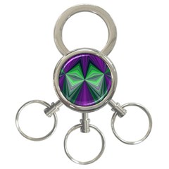 Abstract 3-ring Key Chain by Siebenhuehner