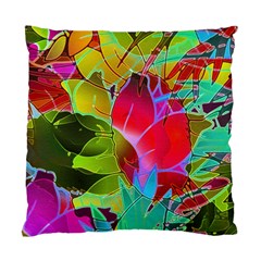 Floral Abstract 1 Cushion Case (two Sided)  by MedusArt
