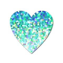 Mosaic Sparkley 1 Magnet (heart) by MedusArt
