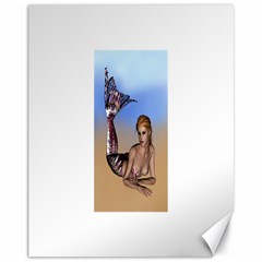 Mermaid On The Beach  Canvas 11  X 14  (unframed) by goldenjackal