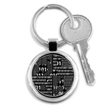 Beauty of Binary Key Chain (Round) Front
