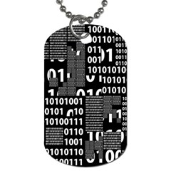 Beauty Of Binary Dog Tag (two-sided)  by StuffOrSomething