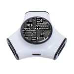 Beauty of Binary 3 Port USB Hub Front