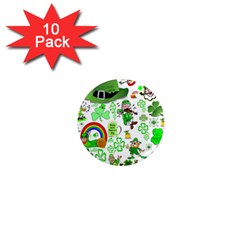 St Patrick s Day Collage 1  Mini Button Magnet (10 Pack) by StuffOrSomething