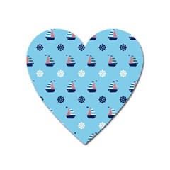 Summer Sailing Magnet (heart) by StuffOrSomething
