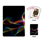 Fluted Cosmic Rafluted Cosmic Rainbow, Abstract Winds Playing Cards Single Design Back